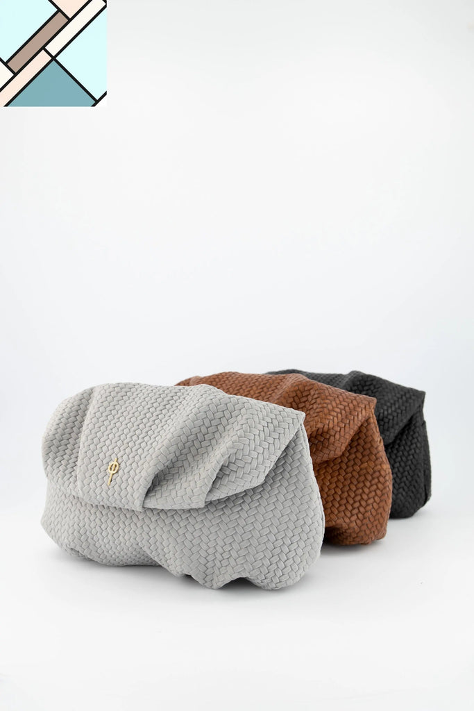 Leda Braid Handbag Grey OTRERA