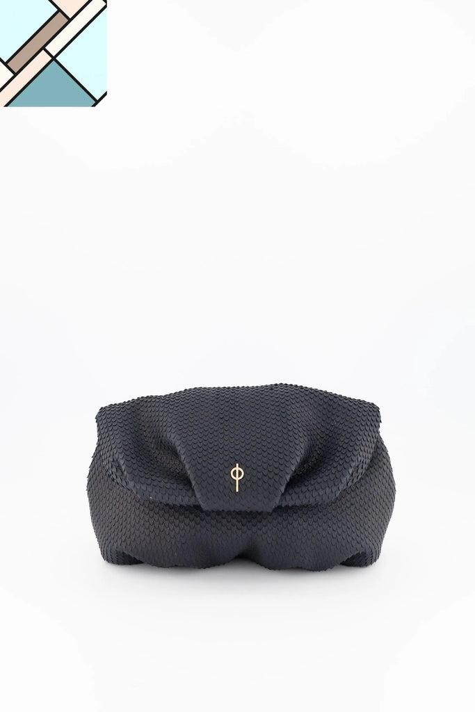 Leda Snake Handbag Black OTRERA