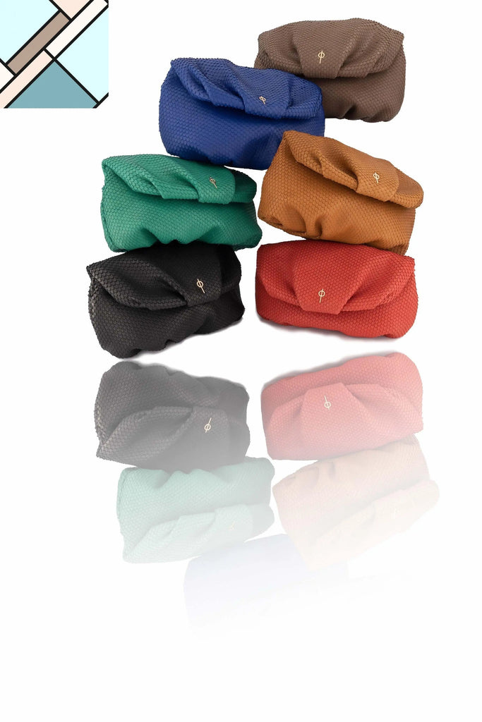 Leda Snake Handbag Blue OTRERA