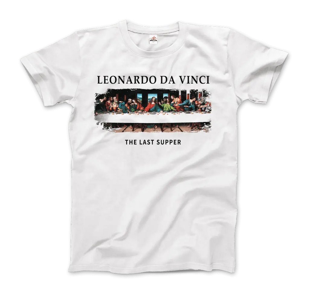 Leonardo Da Vinci - The Last Supper Artwork T-Shirt by Art-O-Rama Shop ART-O-RAMA-SHOP