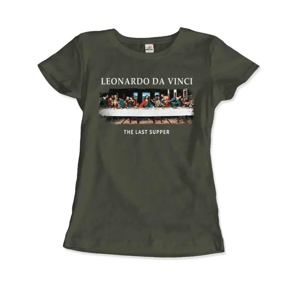 Leonardo Da Vinci - The Last Supper Artwork T-Shirt by Art-O-Rama Shop ART-O-RAMA-SHOP