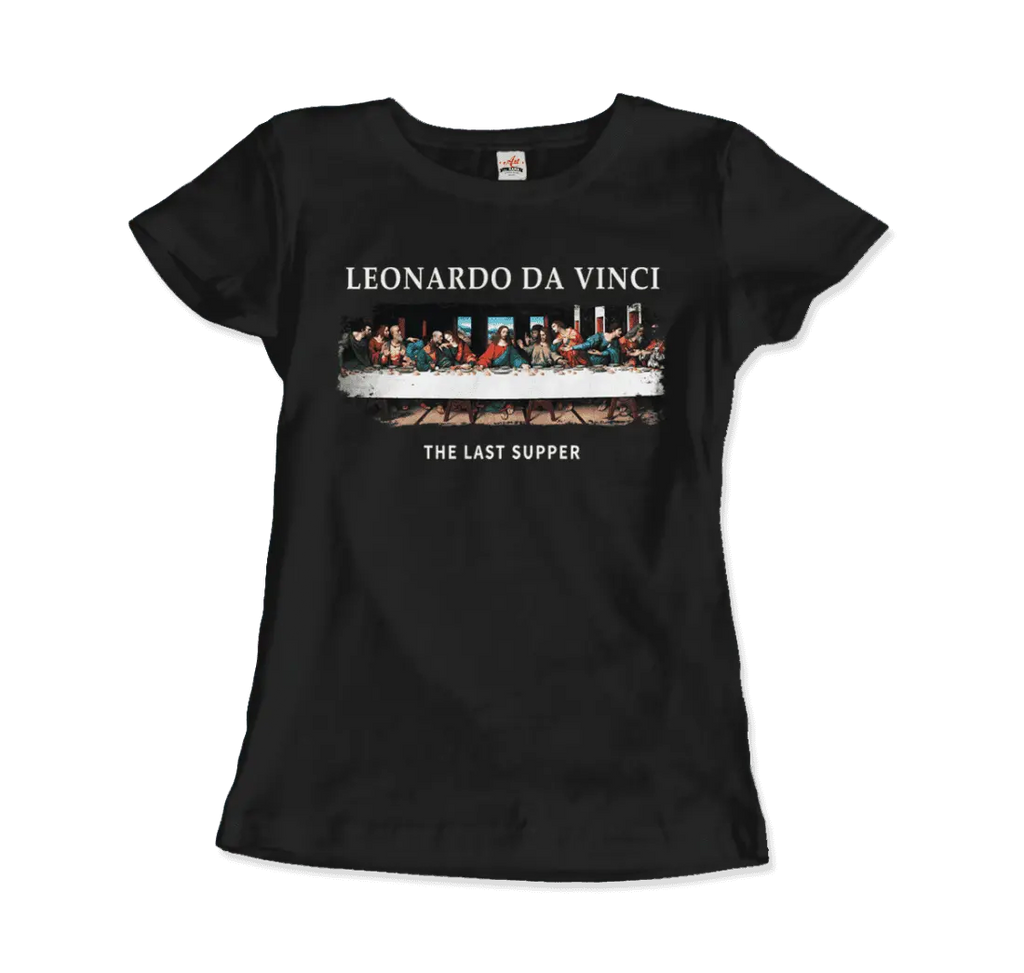 Leonardo Da Vinci - The Last Supper Artwork T-Shirt by Art-O-Rama Shop ART-O-RAMA-SHOP