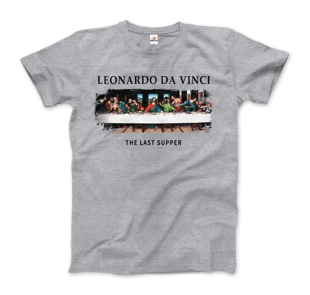 Leonardo Da Vinci - The Last Supper Artwork T-Shirt by Art-O-Rama Shop ART-O-RAMA-SHOP