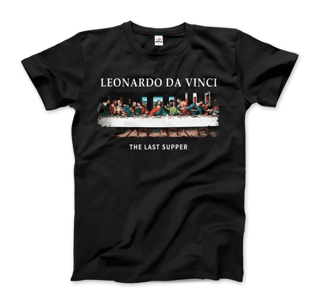 Leonardo Da Vinci - The Last Supper Artwork T-Shirt by Art-O-Rama Shop ART-O-RAMA-SHOP