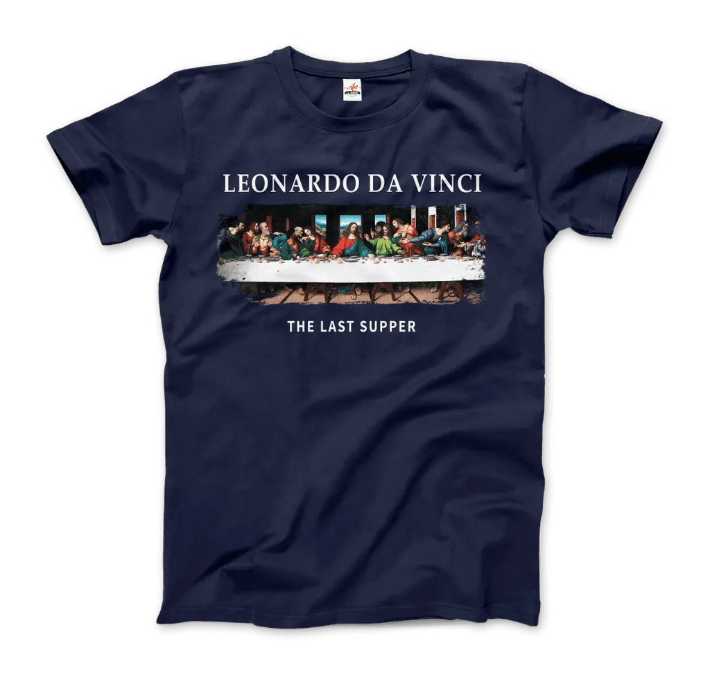 Leonardo Da Vinci - The Last Supper Artwork T-Shirt by Art-O-Rama Shop ART-O-RAMA-SHOP