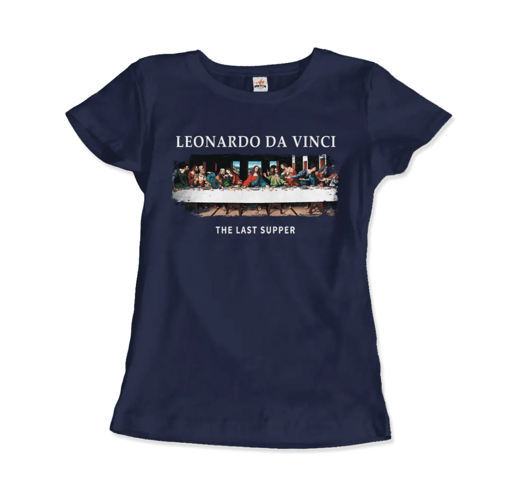Leonardo Da Vinci - The Last Supper Artwork T-Shirt by Art-O-Rama Shop ART-O-RAMA-SHOP