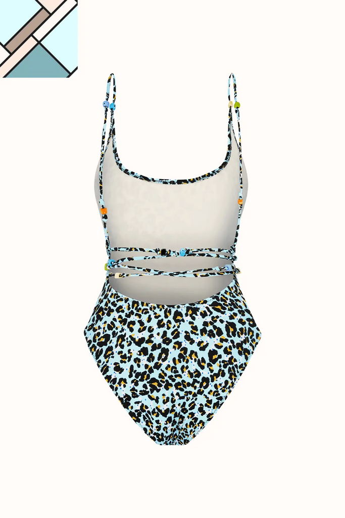 Leonita Swimsuit Blue Leopard NAIA