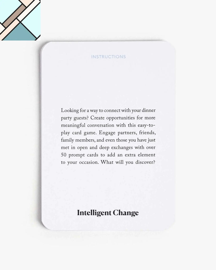 Let's Get Closer: Table Talk - Table Talk by Intelligent Change INTELLIGENT CHANGE