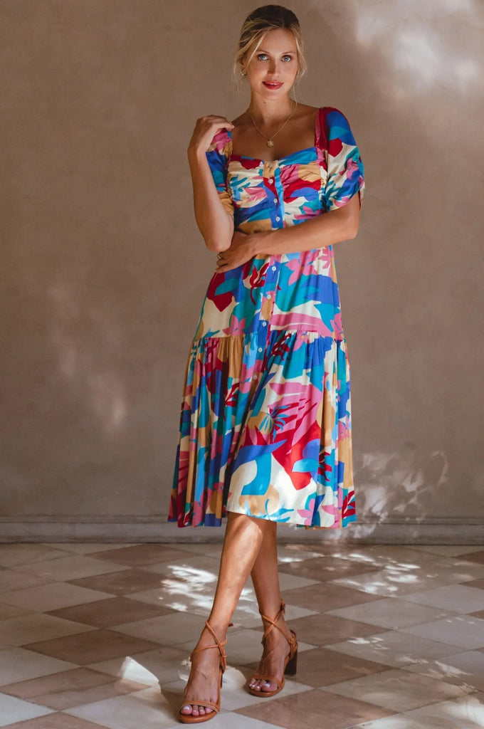 Lilit Midi Dress by Bali ELF - Ladiesse