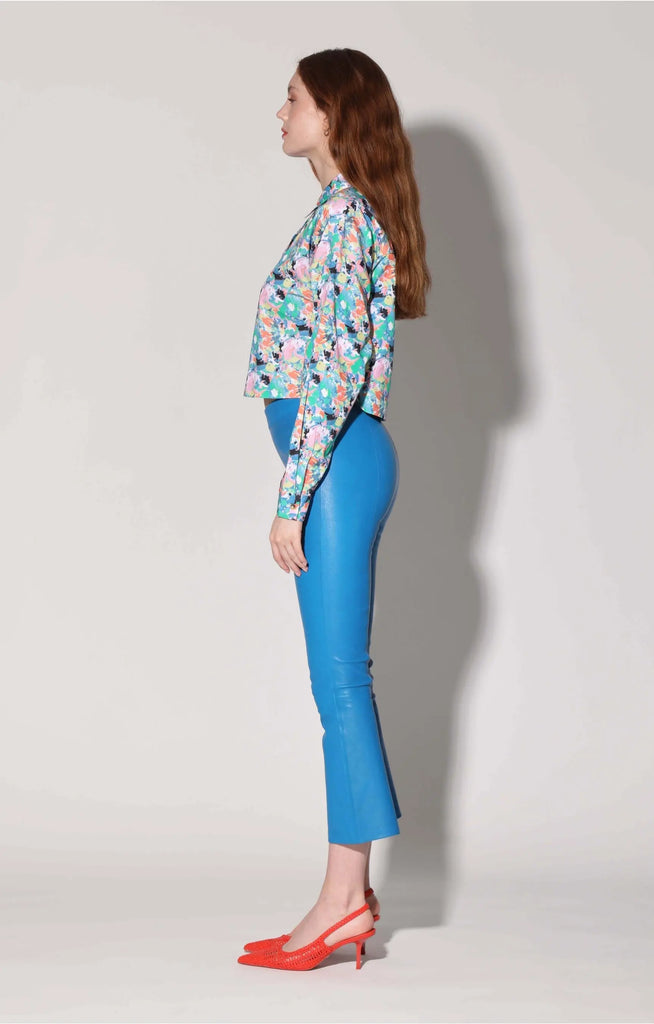 Lori Pant, Bright Blue - Stretch Leather by Walter Baker Walter Baker
