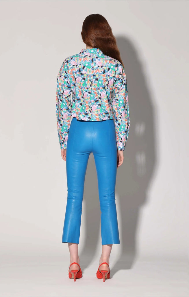 Lori Pant, Bright Blue - Stretch Leather by Walter Baker Walter Baker