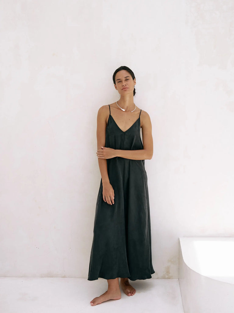 Lucid Flow Maxi Dress - Black by The Handloom The Handloom