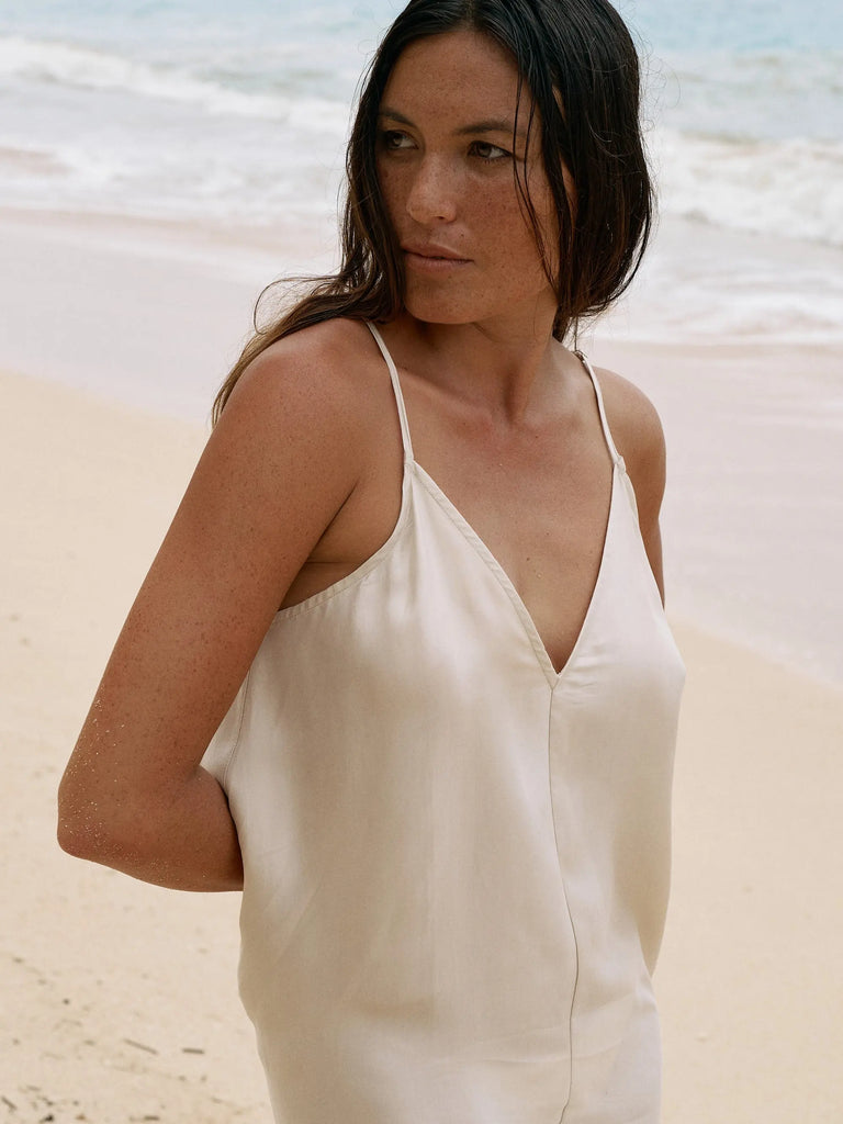 Lucid Flow Maxi Dress - Sand by The Handloom The Handloom