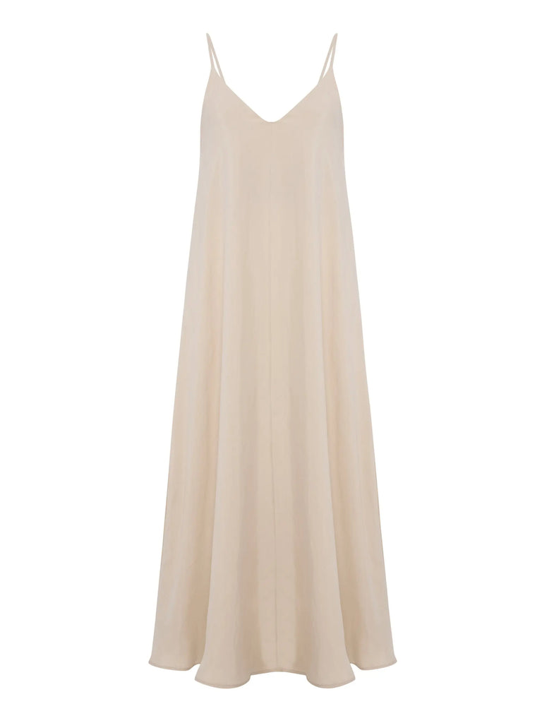 Lucid Flow Maxi Dress - Sand by The Handloom The Handloom