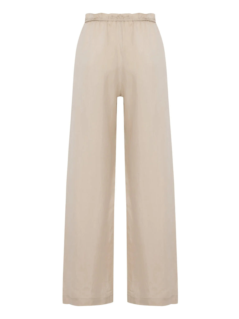 Lucid Flow Tie Pants - Sand by The Handloom The Handloom