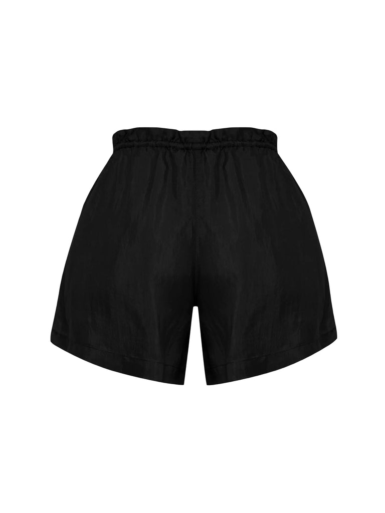 Lucid Flow Tie Shorts - Black by The Handloom The Handloom