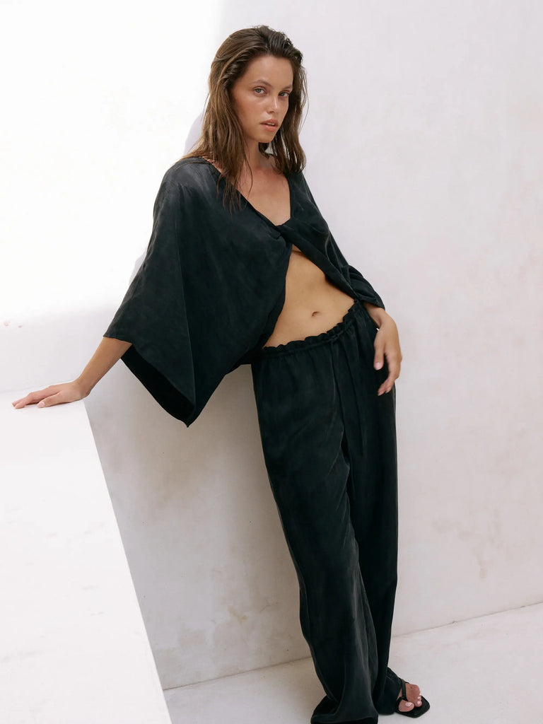 Lucid Knot Top - Black by The Handloom The Handloom