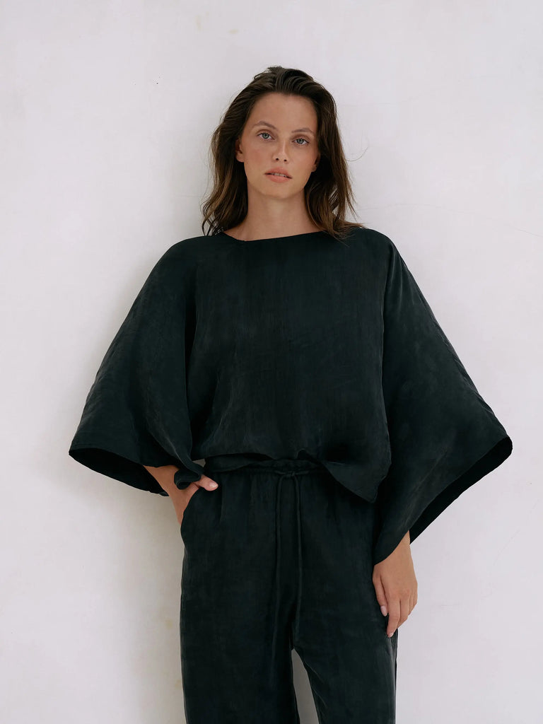 Lucid Knot Top - Black by The Handloom The Handloom