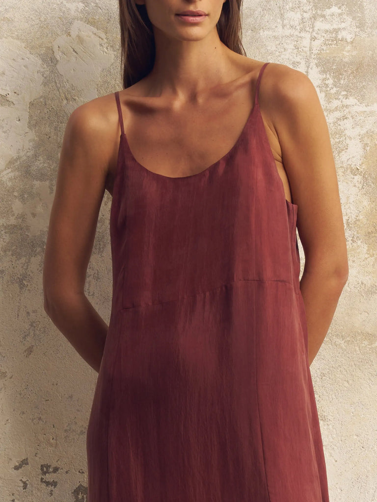 Lucid Midnight Maxi Dress - Burgundy by The Handloom The Handloom