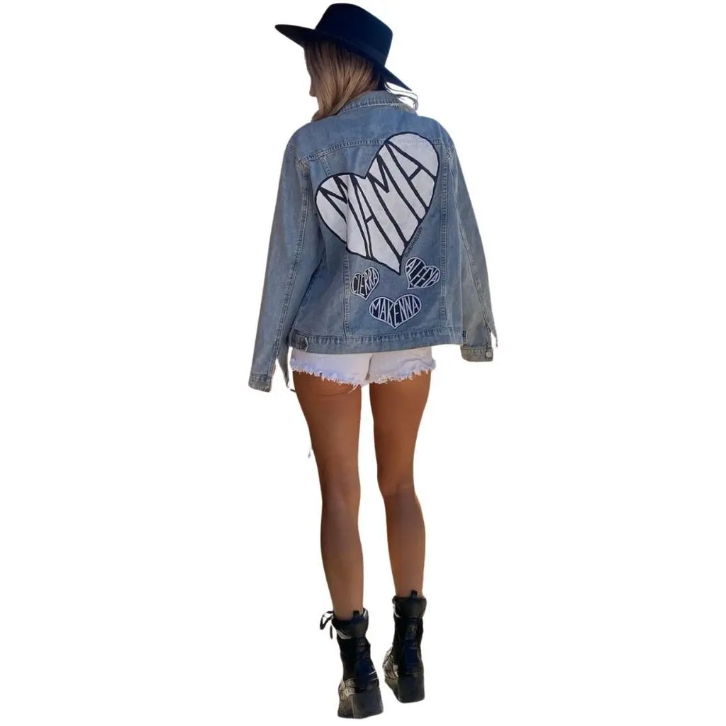 'MAMA' DENIM JACKET by Wren + Glory Wren + Glory