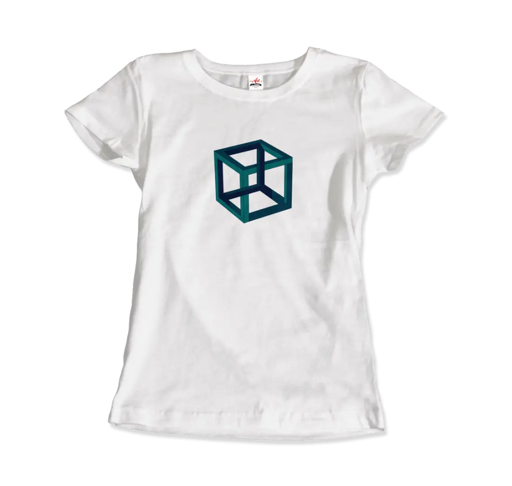 MC Escher Impossible Cube T-Shirt by Art-O-Rama Shop ART-O-RAMA-SHOP
