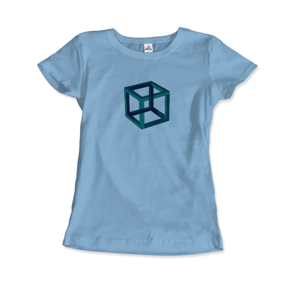 MC Escher Impossible Cube T-Shirt by Art-O-Rama Shop ART-O-RAMA-SHOP