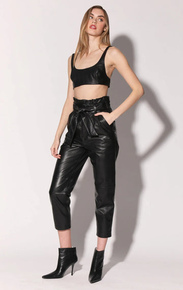 Maggie Pant, Black - Leather by Walter Baker Walter Baker