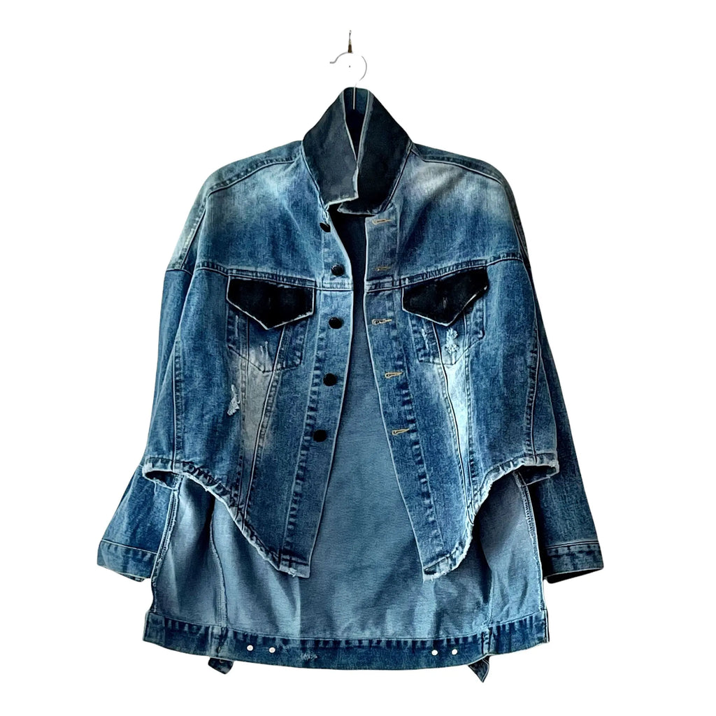 'Mama Needs A Hug' Denim Jacket by Wren + Glory Wren + Glory