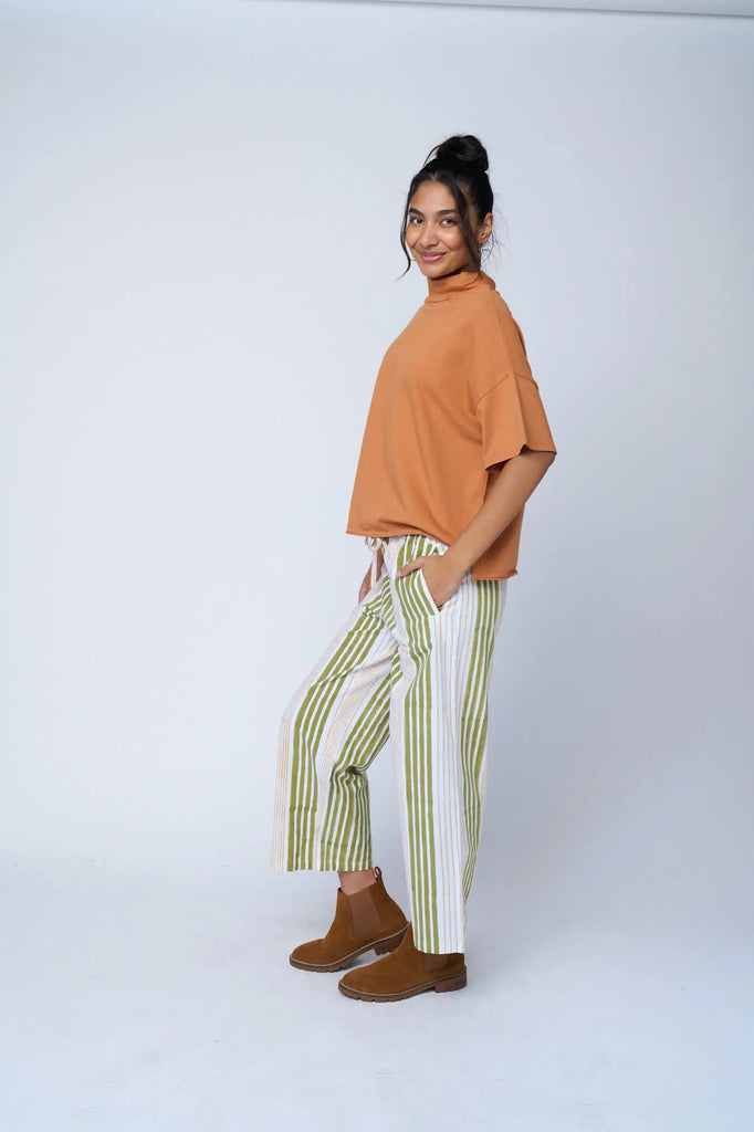 Mare Mock Neck Top - Marigold by And For Good And For Good