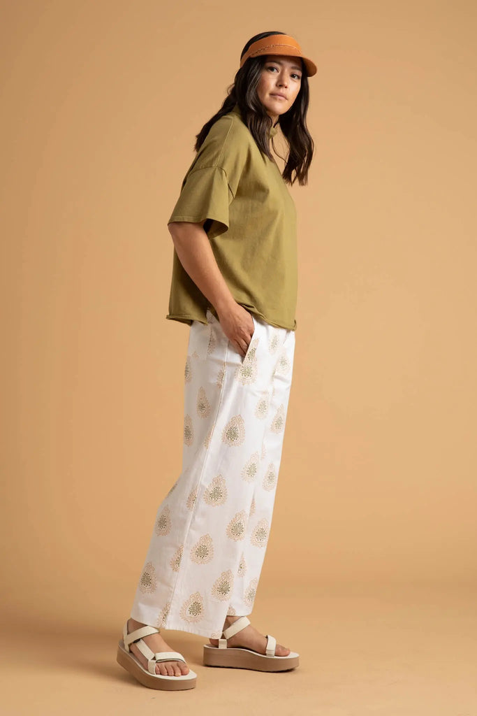 Mare Mock Neck Top - Olive Oil by And For Good And For Good