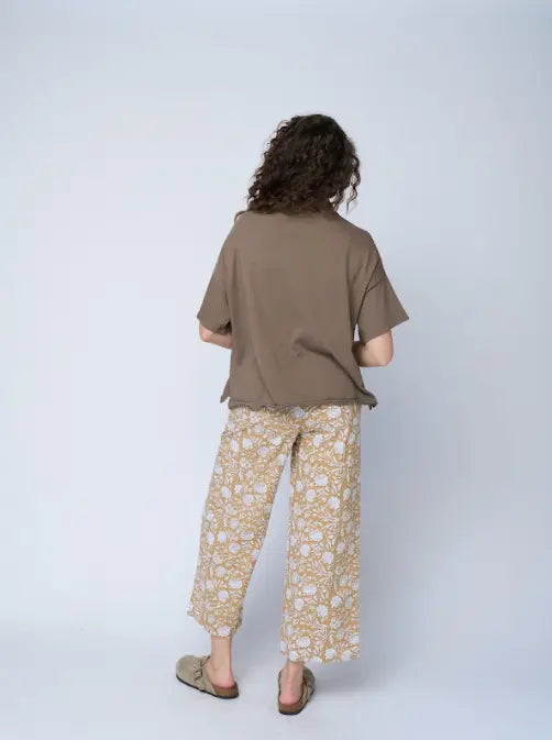 Mare Mock Neck Top - Warm Gray by And For Good And For Good