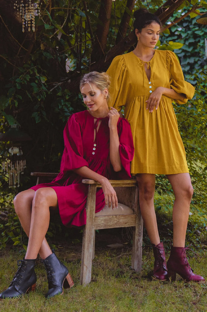 Maribelle Baby Doll Linen Dress by Bali ELF Bali ELF