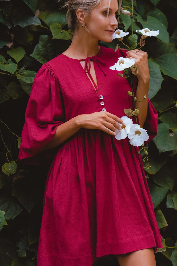 Maribelle Baby Doll Linen Dress by Bali ELF Bali ELF