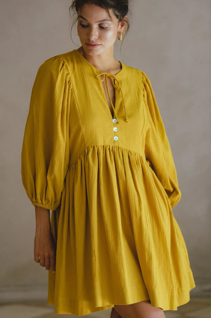 Maribelle Baby Doll Linen Dress by Bali ELF Bali ELF