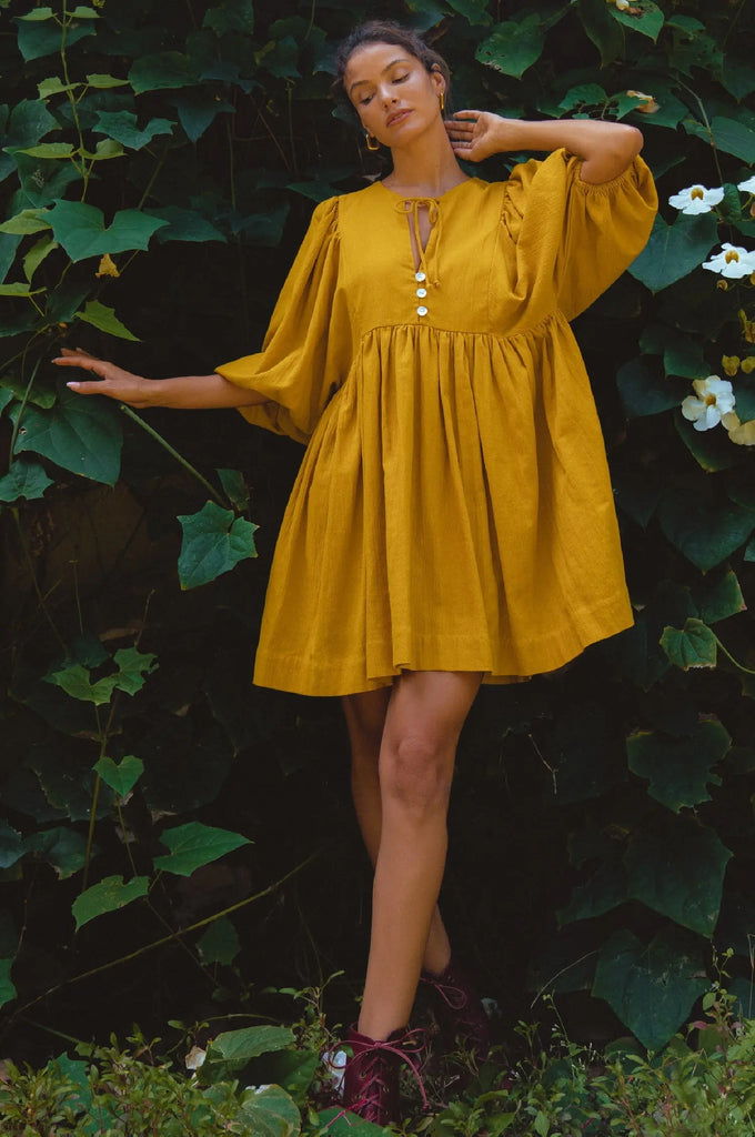 Maribelle Baby Doll Linen Dress by Bali ELF Bali ELF