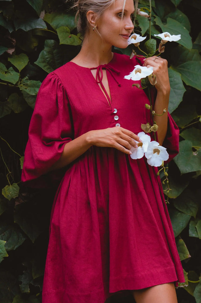 Maribelle Baby Doll Linen Dress by Bali ELF Bali ELF