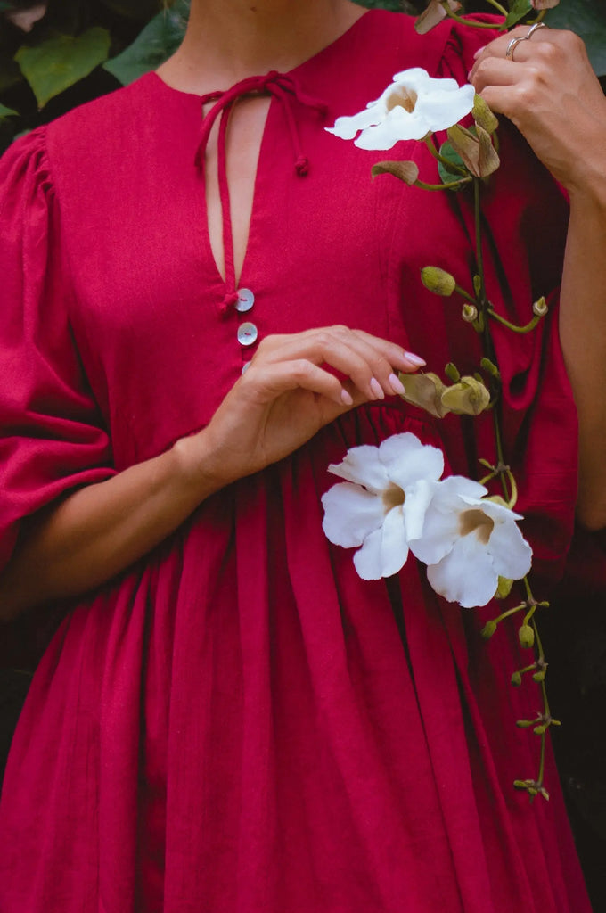 Maribelle Baby Doll Linen Dress by Bali ELF Bali ELF