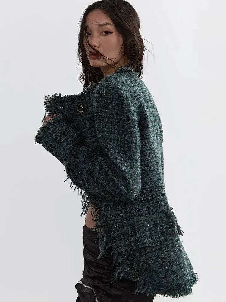 Marriagie Frayed Tweed Jacket by Marigold Shadows Marigold Shadows
