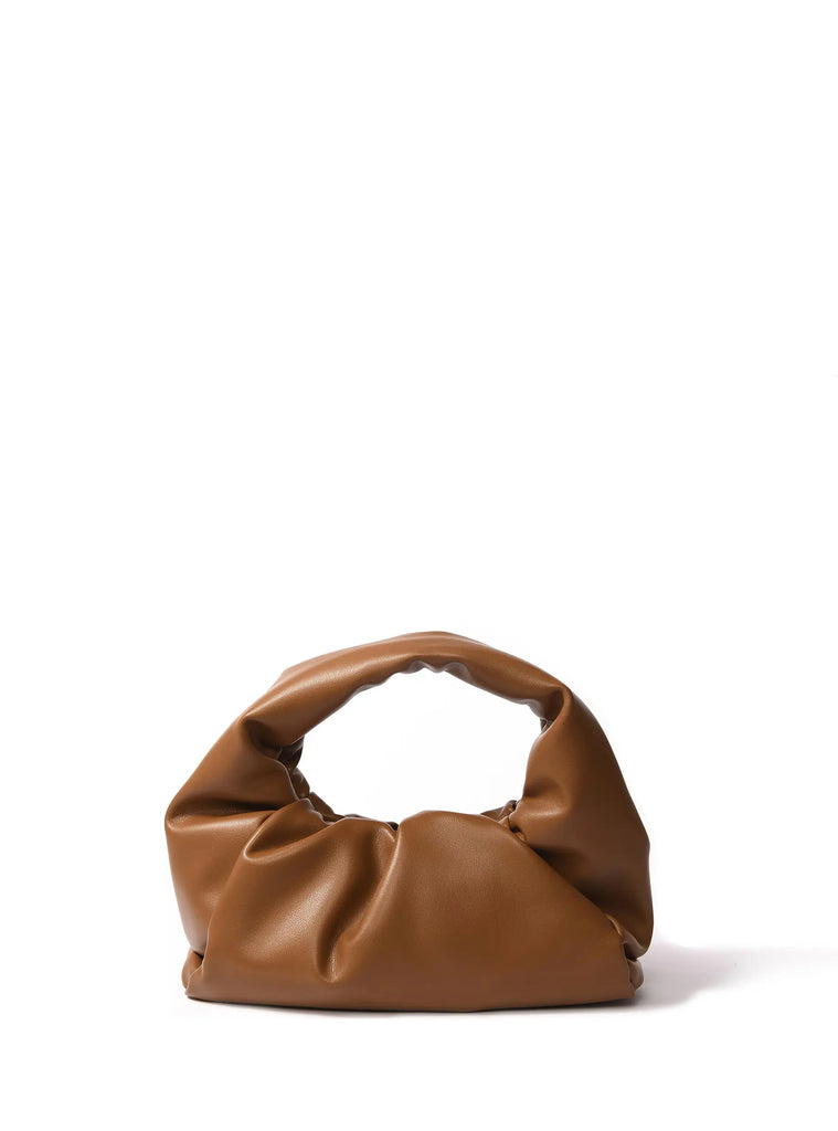 Marshmallow Croissant Leather Bag, Caramel by Bob Oré BOB ORE