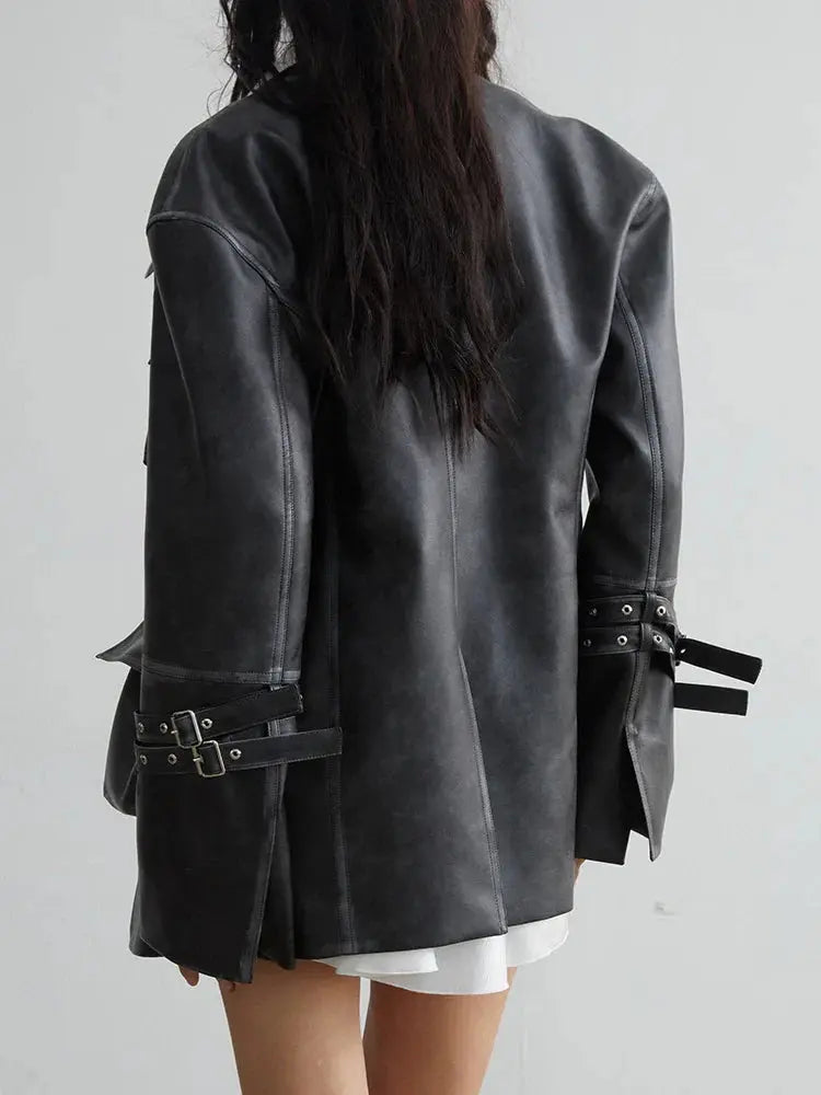 Mauarci Vegan Leather Jacket by Marigold Shadows Marigold Shadows