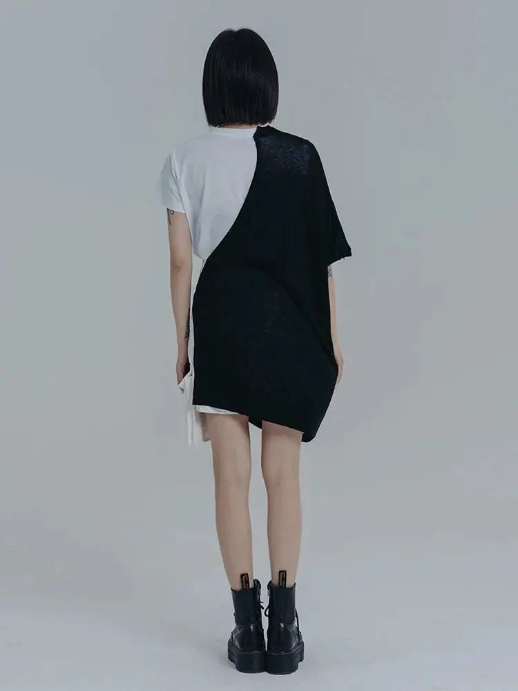 Mauricie Color Block Wrap Dress by Marigold Shadows Marigold Shadows