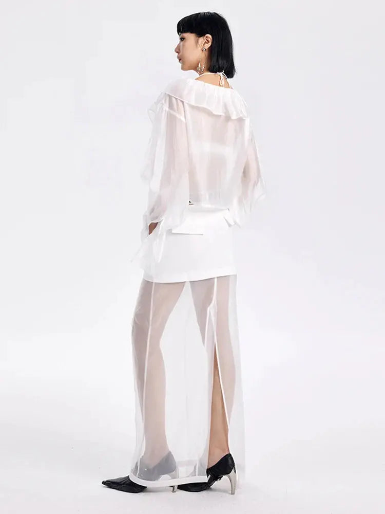 Mayssey Ruffle Blouse by Marigold Shadows Marigold Shadows