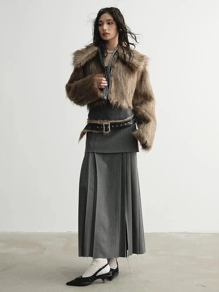 Meecie Pleated Halter Dress by Marigold Shadows Marigold Shadows