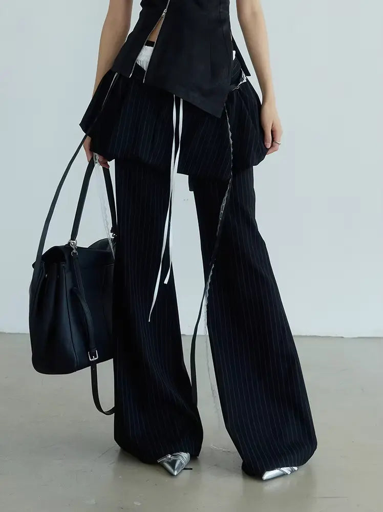 Meetah Skirt Waist Bellbottom Pants by Marigold Shadows Marigold Shadows