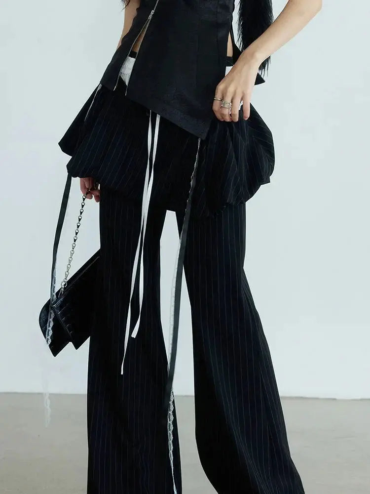 Meetah Skirt Waist Bellbottom Pants by Marigold Shadows Marigold Shadows