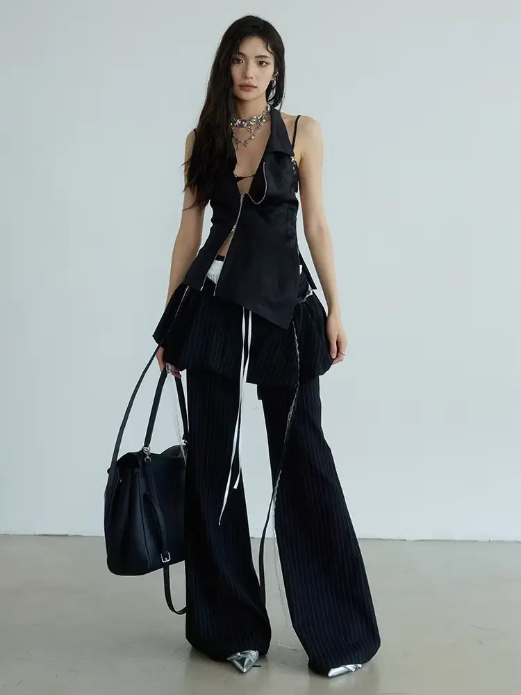 Meetah Skirt Waist Bellbottom Pants by Marigold Shadows Marigold Shadows