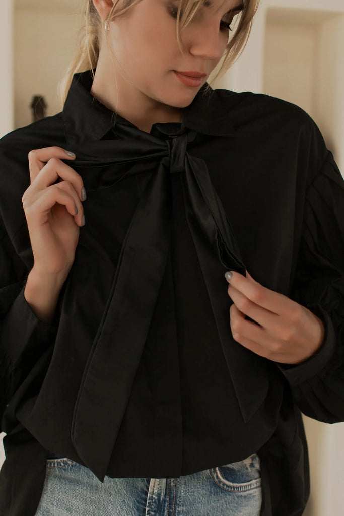 Merci Balloon Sleeve Oversized Shirt by Bali ELF Bali ELF