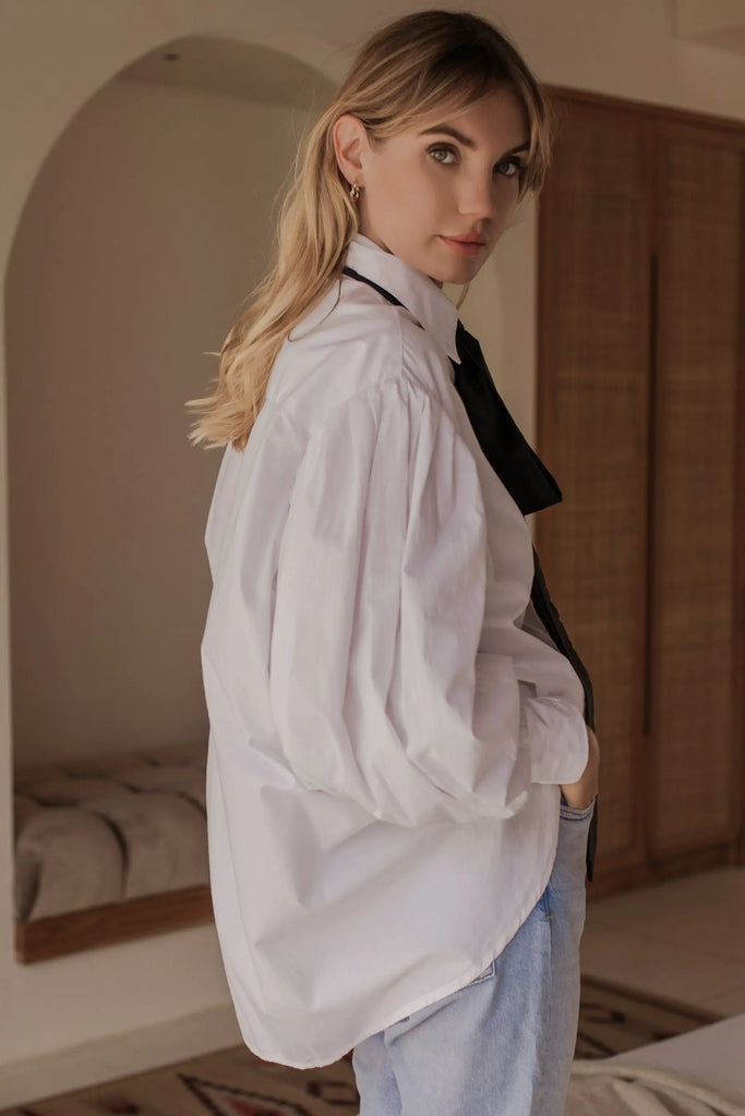 Merci Balloon Sleeve Oversized Shirt by Bali ELF Bali ELF