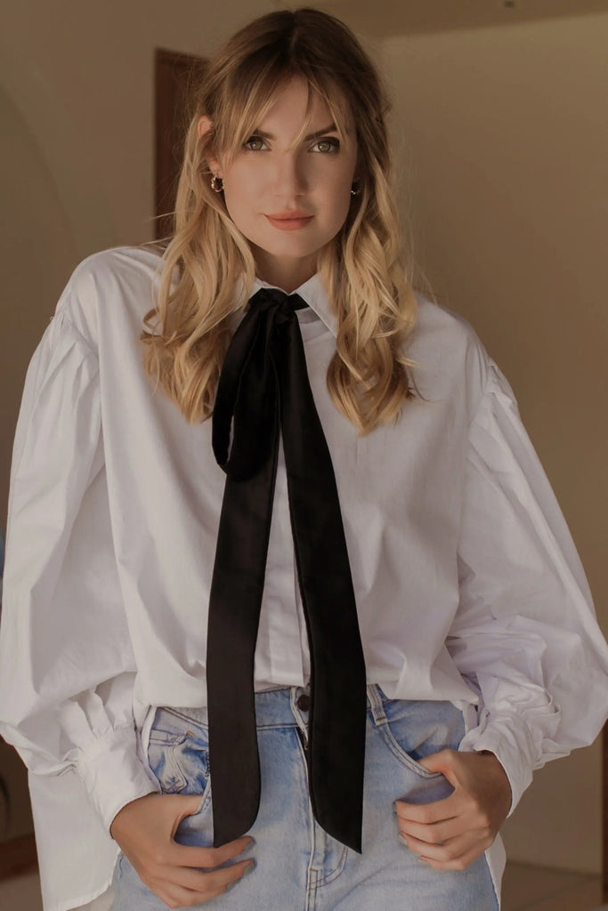 Merci Balloon Sleeve Oversized Shirt by Bali ELF Bali ELF