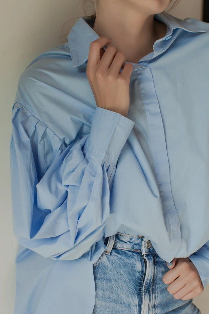 Merci Balloon Sleeve Oversized Shirt by Bali ELF Bali ELF